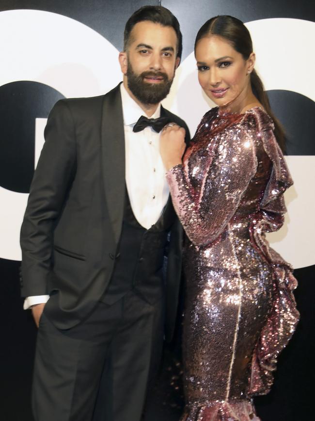 Neighbours star Sharon Johal and husband Ankur Dogra, at GQ Supper Club dinner at Sean’s Kitchen, part of the Vogue Fashion Festival. Picture Dean Martin