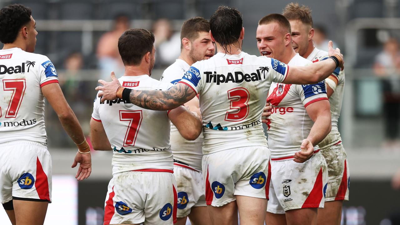 Dragons steal victory from a bumbling Wests Tigers. Picture: Matt King/Getty Images