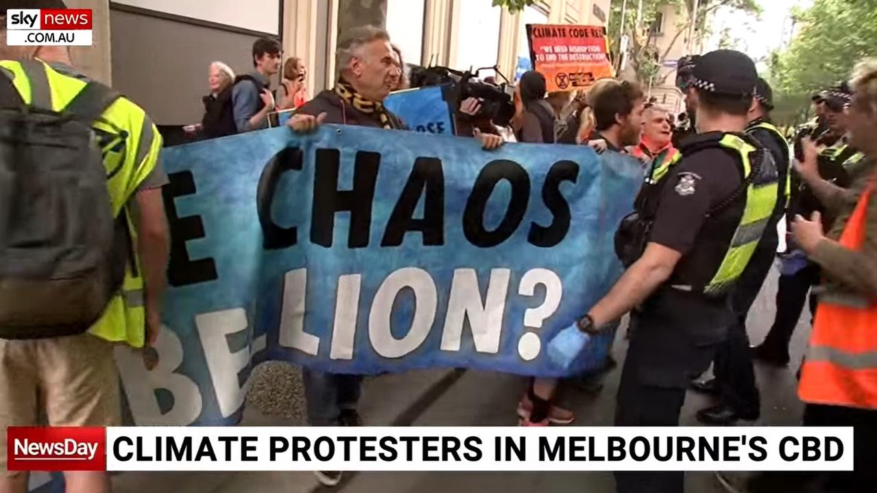 Extinction Rebellion protests disrupt Melbourne CBD | The Australian