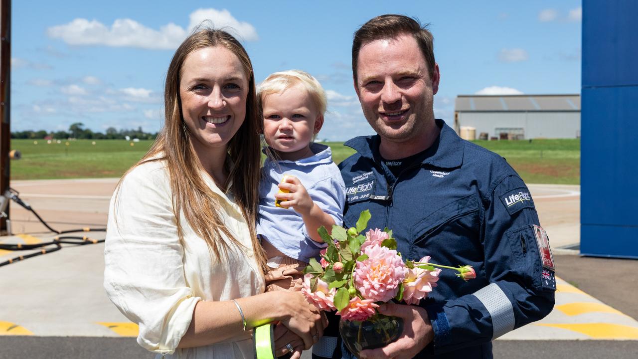 This Christmas. Jacqui Rich, her son Lucas and LifeFlight Dr Chris Jarvis are calling on Queenslander to donate blood to LifeBlood and money to LifeFlight.