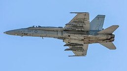 One of the RAAF’s retired F/A-18 Classic Hornet aircraft.