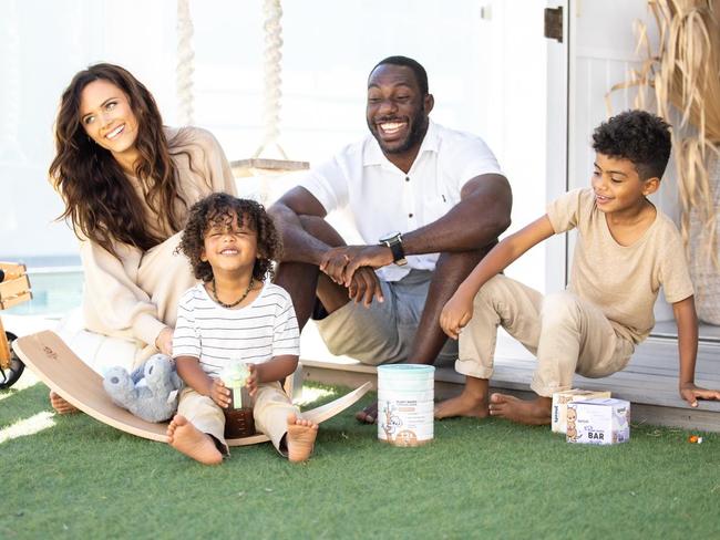 Sprout founders Jen and Selasi Berdie with two sons Kingston (left) and Ellis (right).