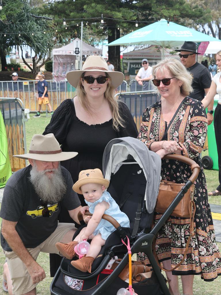 2024 Groundwater Country Music Festival has kicked off in Broadbeach. Crowds in the park . Picture Glenn Hampson