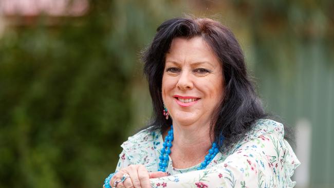 Christine Coombe of St Marys is happy to have “the old Christine back” after group therapy for depression and weight issues at SAHMRI. Picture: Matt Turner.