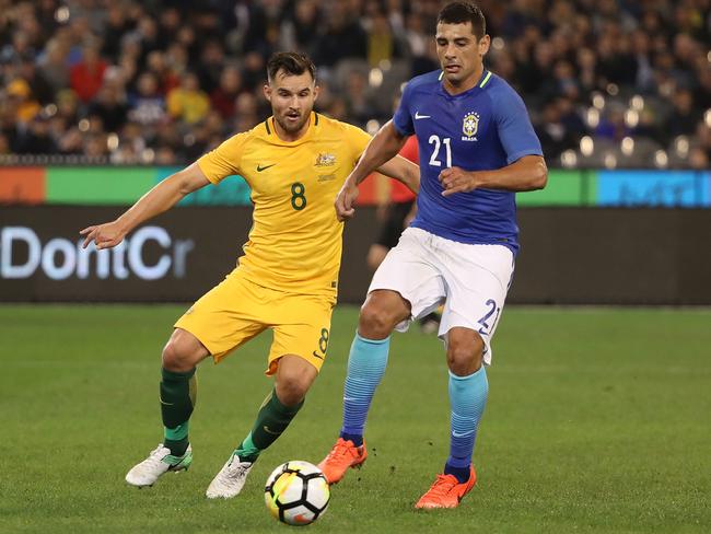 Wright is a regular for the Socceroos and captain of his Championship club.