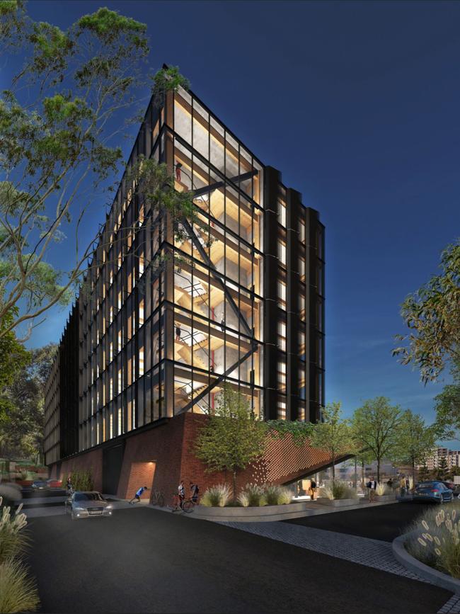 Artist impressions of The Bond building at Bella Vista by developers Mulpha Norwest.