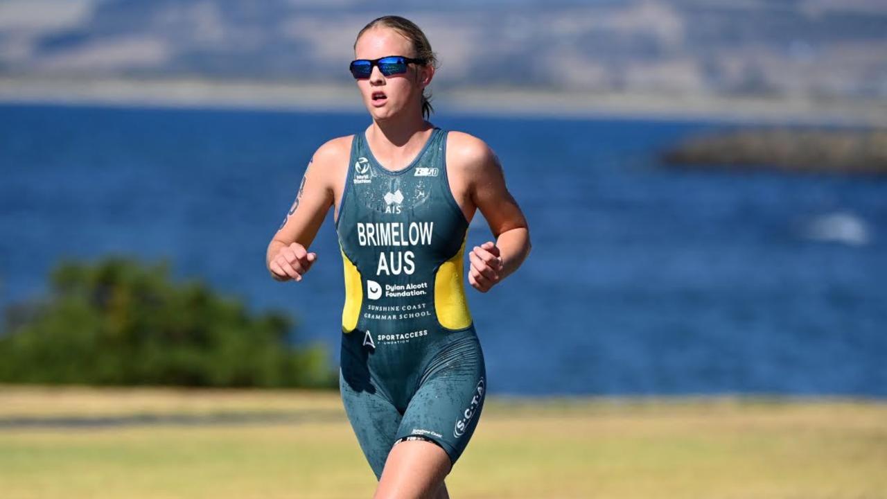 Superstar triathlete Grace Brimelow in action. Picture: Contributed.