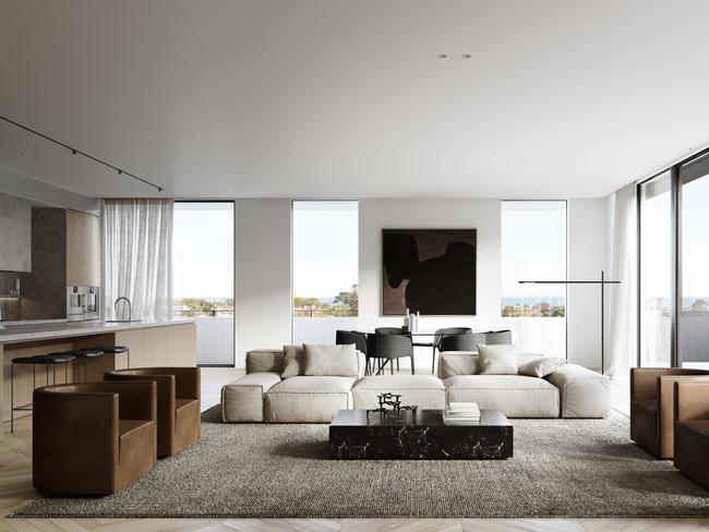 An artists’ impression of the apartments’ interior.