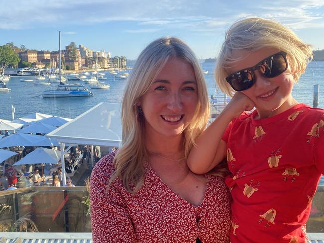 Lisa Hollinshead, pictured with son Albie, has trained herself to better manage stress. Picture: Supplied