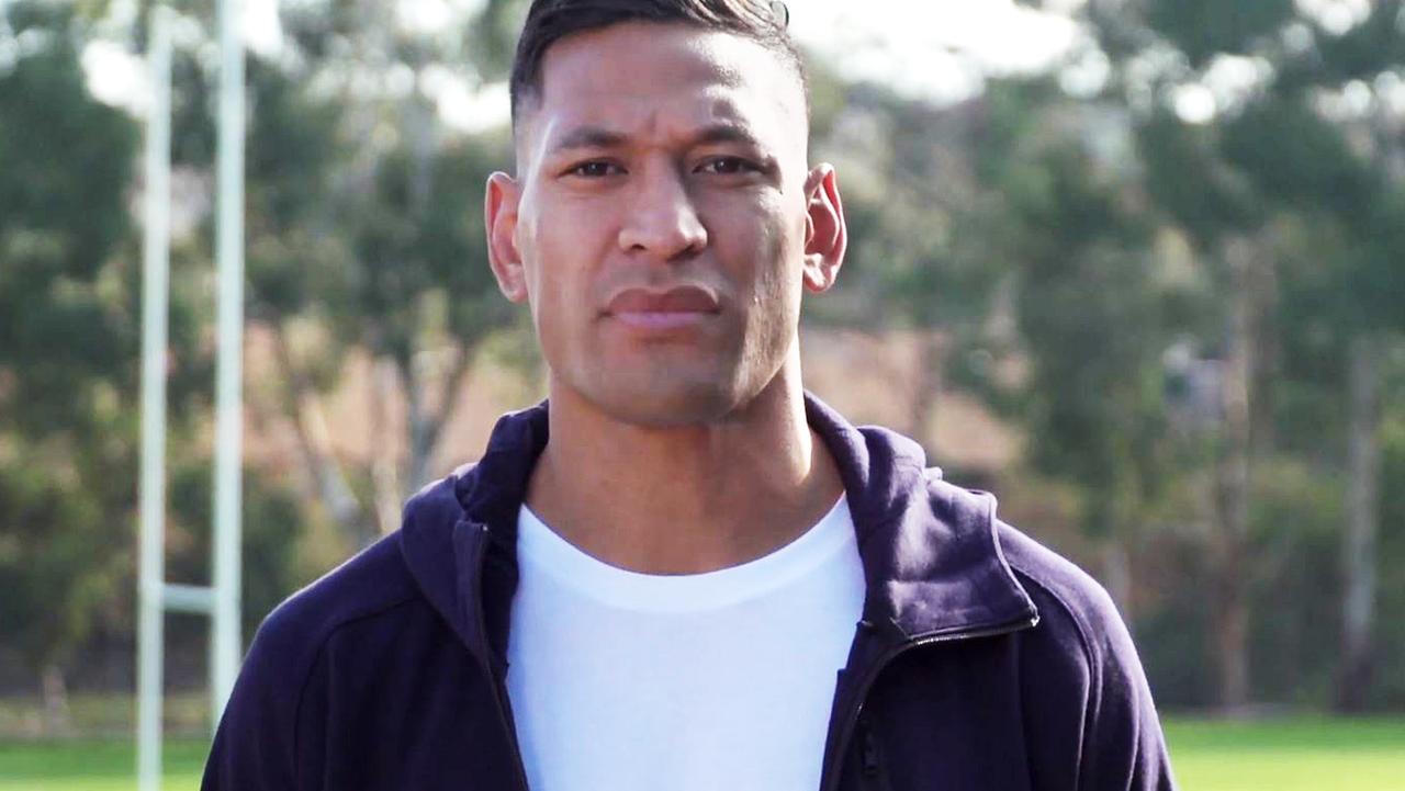 Israel Folau has hit back at the decision to remove his fundraising page. Picture: YouTube