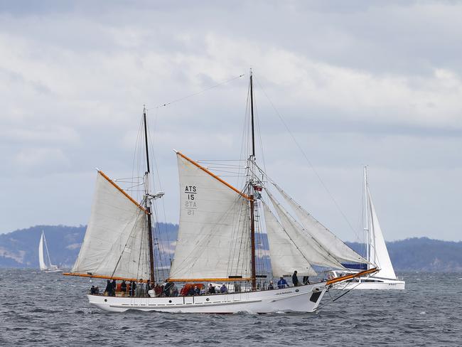 Australian Wooden Boat Festival - Parade of Sail pictured from the Young Endeavor PICTURE: MATT THOMPSON