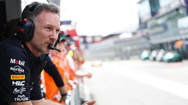 Horner took blame for Lawson’s early end to the race. (Photo by Mark Thompson/Getty Images)