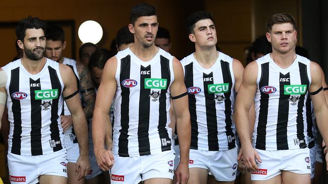 Collingwood will pay homage to its history with a change to its clash guernsey for 2018. Picture: Phil Hillyard