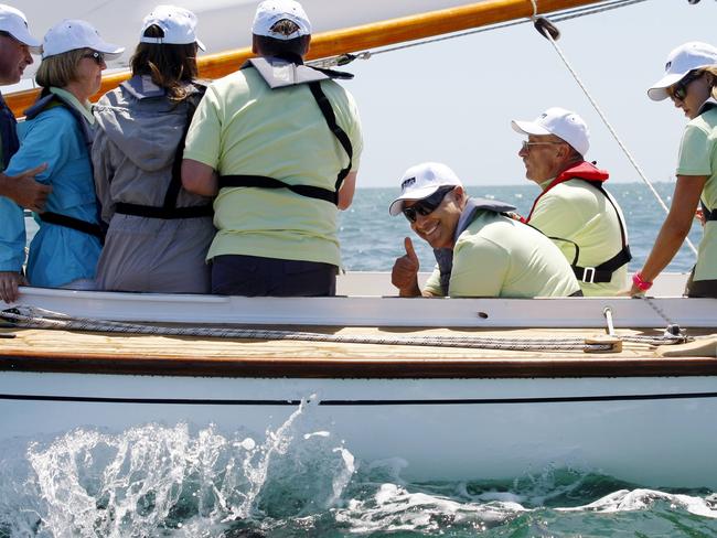 Mr Fahour goes sailing at Sorrento.
