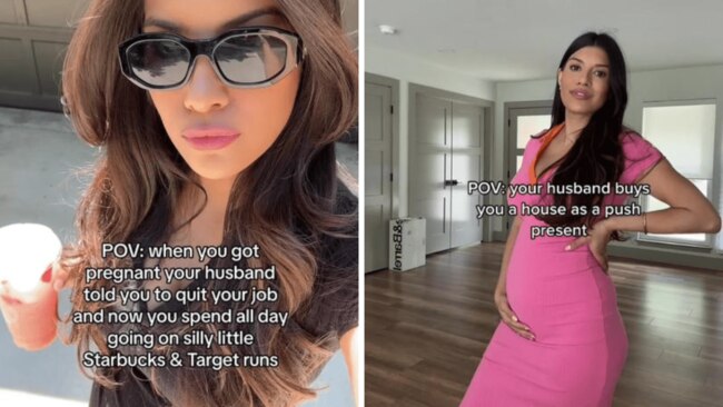 Gabby's husband told her to quit her job when she fell pregnant. Source: TikTok/_gabbyhuffman