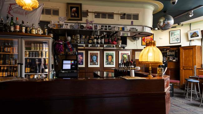 The main bar at he famous pub. Picture: Daily Telegraph/ Monique Harmer