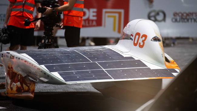 Netherlands’ Brunel Solar Team Challenger entry, Nuna 12. Picture: Pema Tamang Pakhrin.