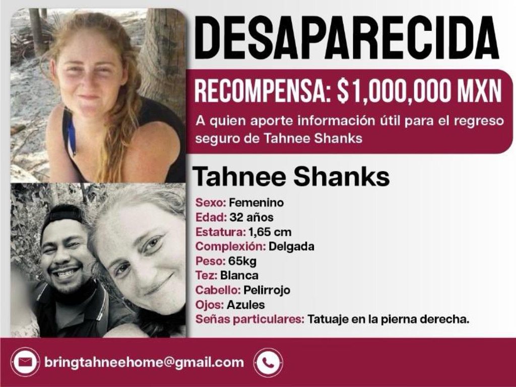 The family of Tahnee Shanks has taken a mortgage out on their home to offer a $70,000 reward for information. Picture: Supplied.