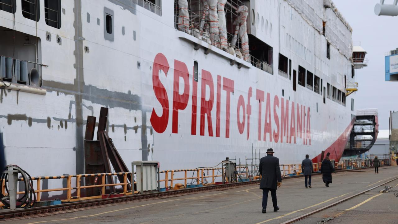 New Spirit of Tasmania IV naming and launching ceremony in Finland. Picture: Janika Heikkonen