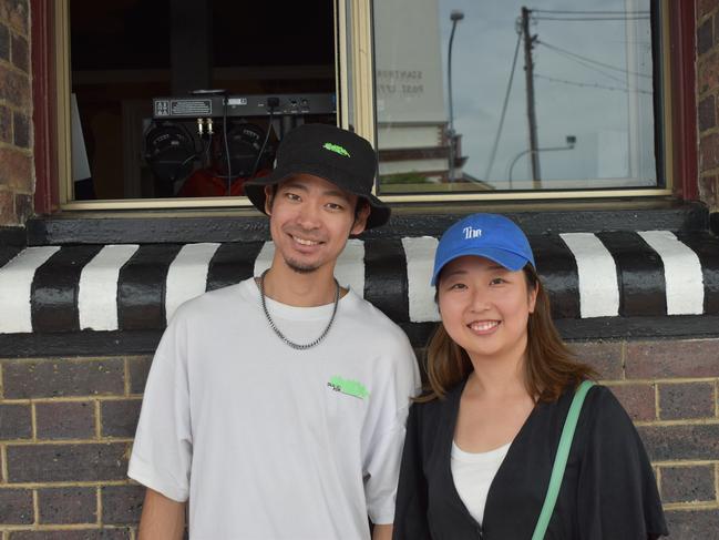 Japan's Manaya and Ikumo from Stanthorpe at the Apple and Grape Festival 2024