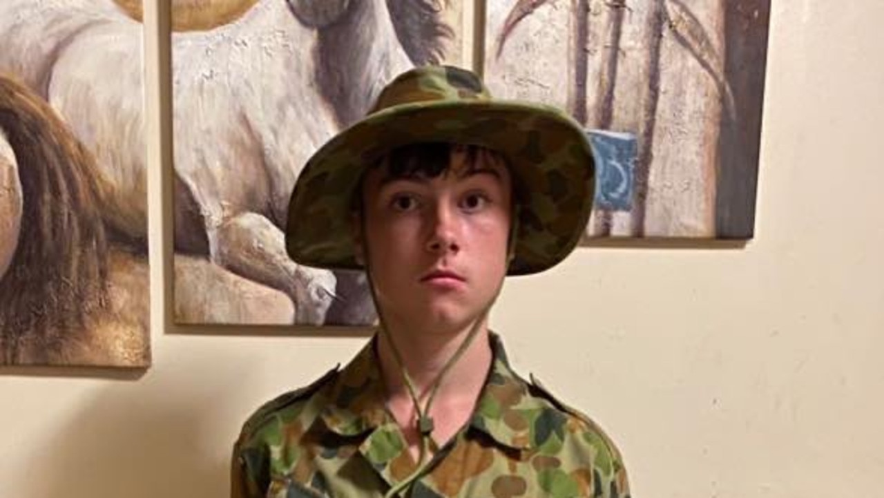 Lucus Garzoli was part of the local cadet unit. Picture: Facebook