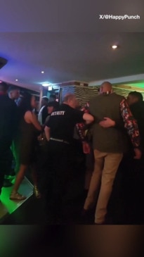 Tyson Fury is escorted from pub by bouncers before collapsing outside