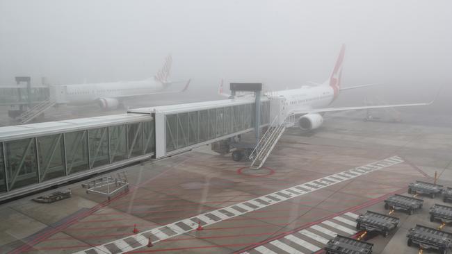 Adelaide Airport has been far quieter since the pandemic began, but more international flights will resume as of Sunday. Picture: Tait Schmaal