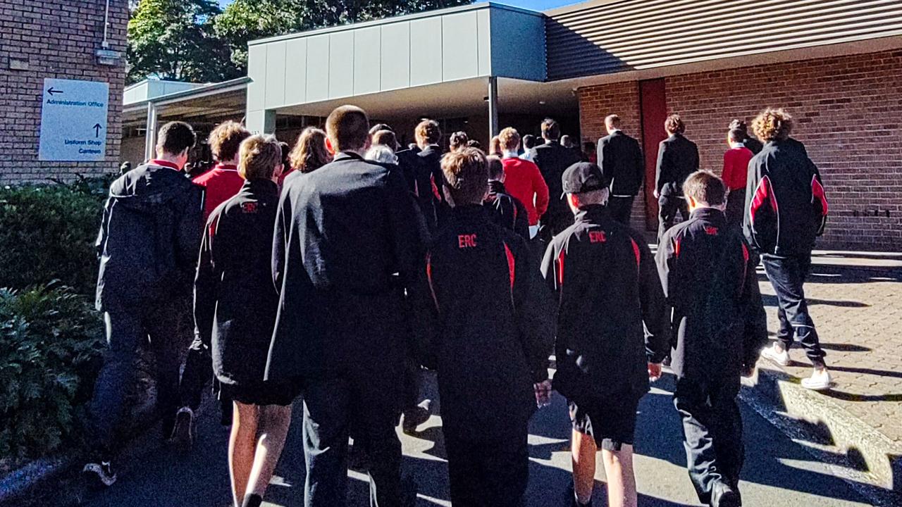 Students at Edmund Rice College start their day at 8am. Picture: Edmund Rice College Wollongong/Facebook