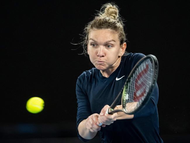 Simona Halep is on the comeback trail from a ban related to doping offences. Picture: Getty