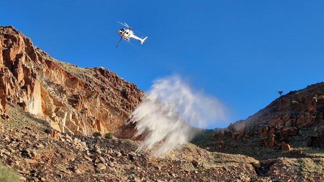 Bushfires NT have been responding to fires around Alice Springs over the Christmas period. Picture: Facebook/Simon Casey