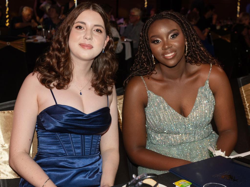 Kirsty Barnett and Mutsa Kahari at Mackay Christian College Formal Thursday 14 November 2024 Picture: Michaela Harlow