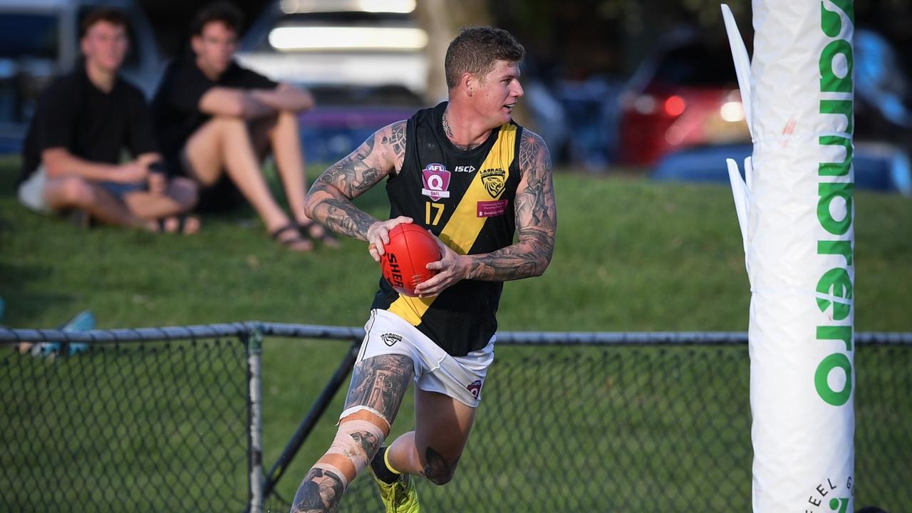 Labrador Tigers player Jake Goldsmith in action. Picture: Highflyer Images.