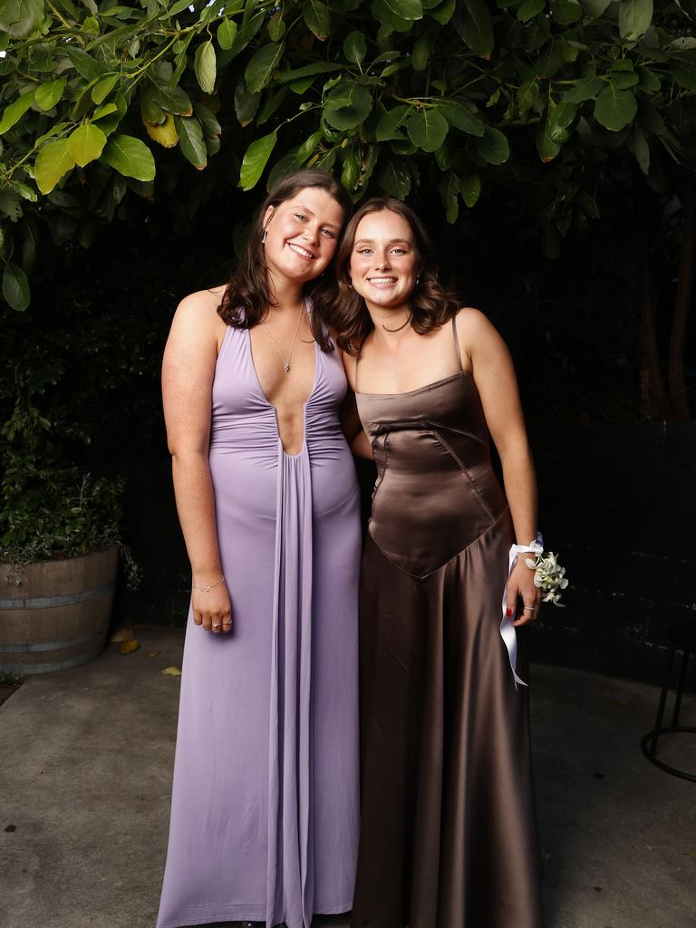 Olivia Wilson and Keala Hayes. Fahan School leavers dinner 2024. Picture: Nikki Davis-Jones