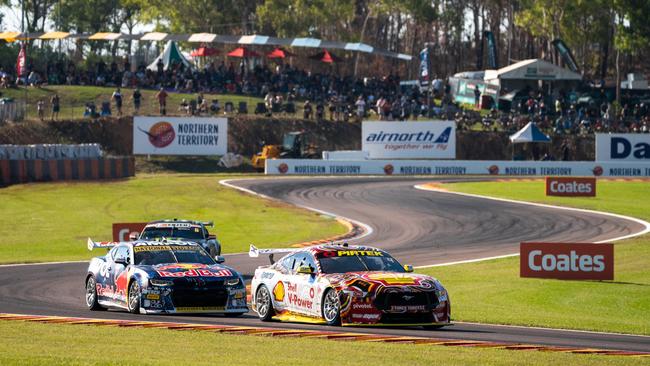 Will Davison driver of the #17 Shell V-Power Racing Ford Mustang GT during the Betr Darwin Triple Crown, part of the 2023 Supercars Championship Series at Hidden Valley Raceway. Picure: Daniel Kalisz / Getty Images