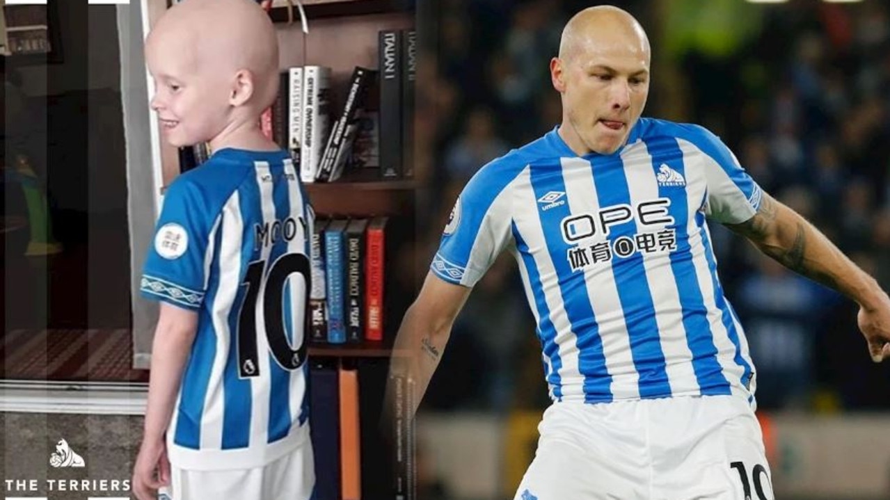Young Bella will fly to the UK to meet her hero, Aaron Mooy. Photo: Huddersfield Town.