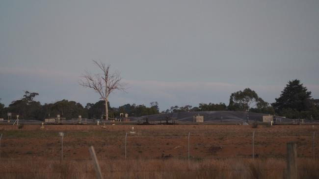 TasWater was forced to release gas from covered anaerobic lagoons next to the Longford meatworks this month after a build up of pressure. Picture: CHRISTOPHER TESTA