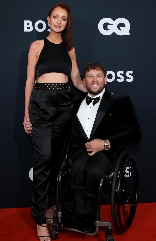 Power couple Dylan Alcott and Chantelle Otten turned heads. Picture: Lisa Maree Williams/Getty Images