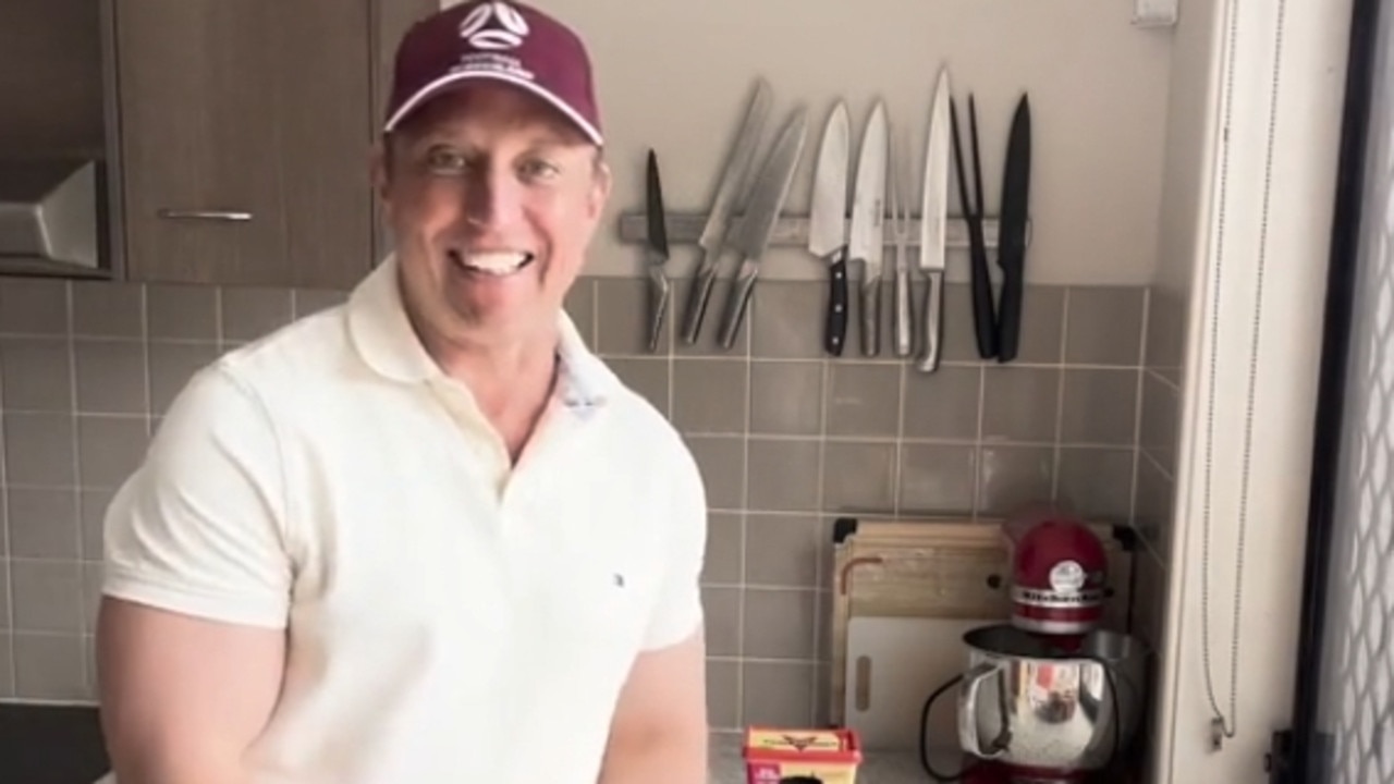 Queensland Premier Steven Miles in a screengrab from one of his Lunchbox chats. Picture: TikTok