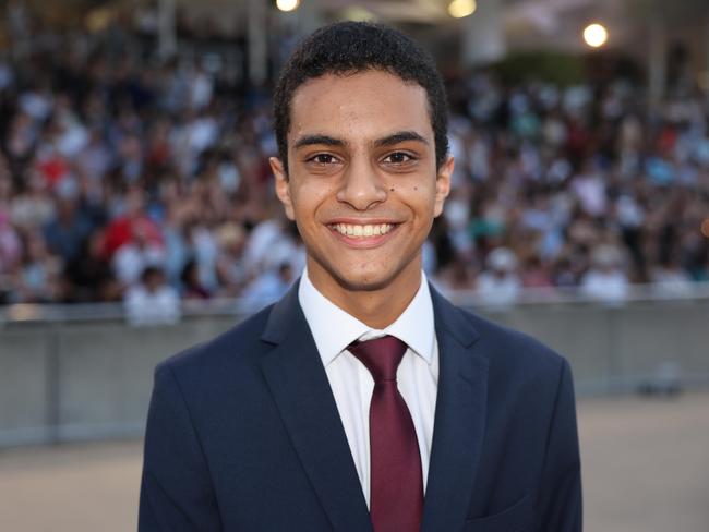 Isaac Hanna at the Southport State High School Formal at SeaWorld. Picture, Portia Large.