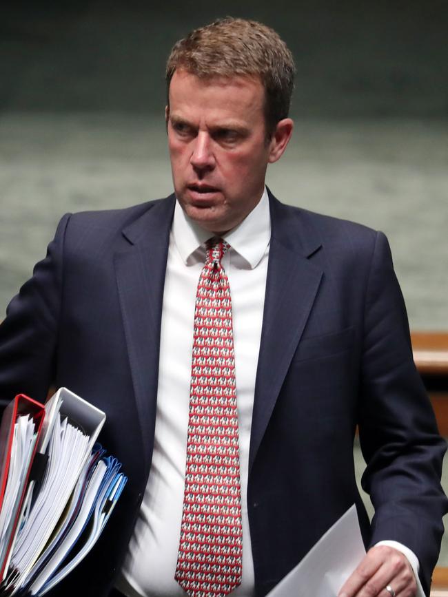 Education Minister Dan Tehan believes the campaign will help parents make safe choices about their kids’ technology use. Picture: Gary Ramage