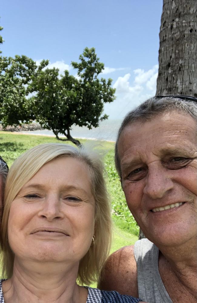 Karen Hillier with her cousin Steve Bowen.