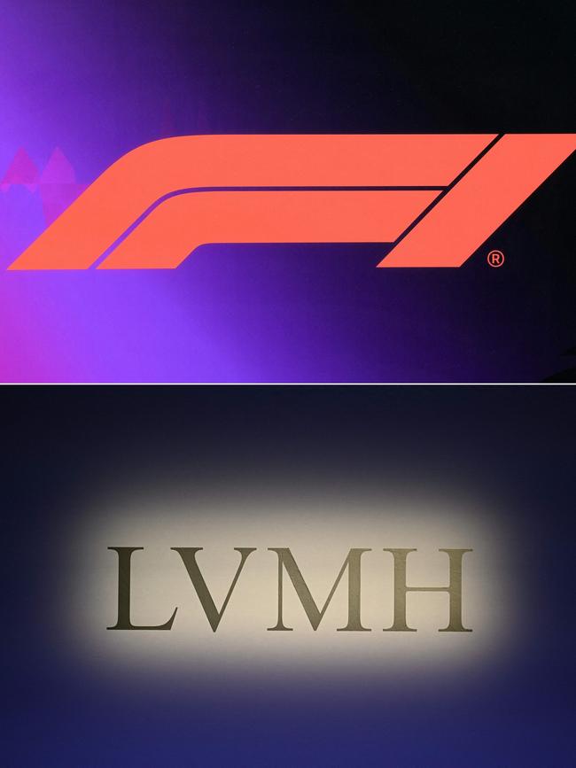 LVMH has announced a global partnership with Formula 1 from 2025 for a period of 10 years. Picture: AFP