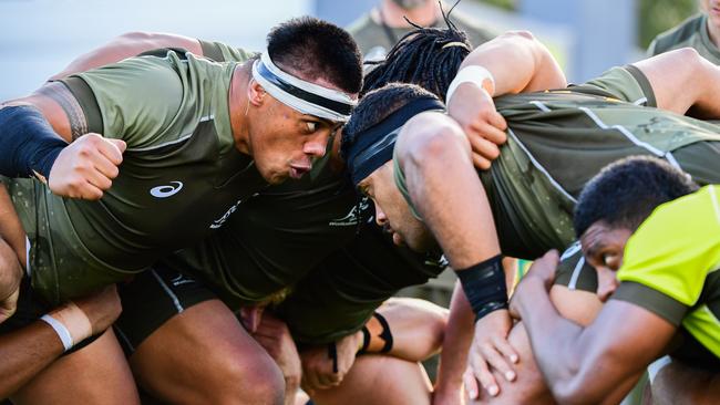 The Wallabies have been preparing for their clash against the All Blacks at Cessnock.