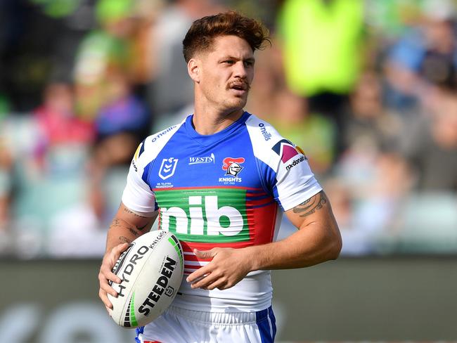 NRL 2021 RD09 Canberra Raiders v Newcastle Knights - Kalyn Ponga NRL PHOTOS