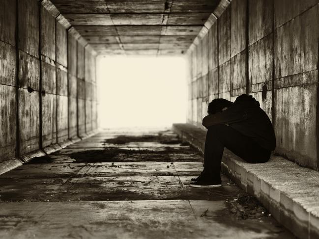 Sad child, domestic violence, sex abuse concept. Generic picture from istock. No identification.