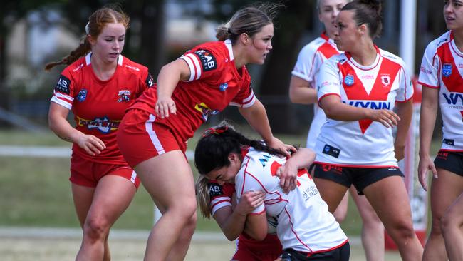 Illawarra Steelers in action in a pre-season trial against St George. Photo: Contributed