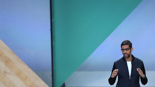 Google CEO Sundar Pichai. Pic: AFP