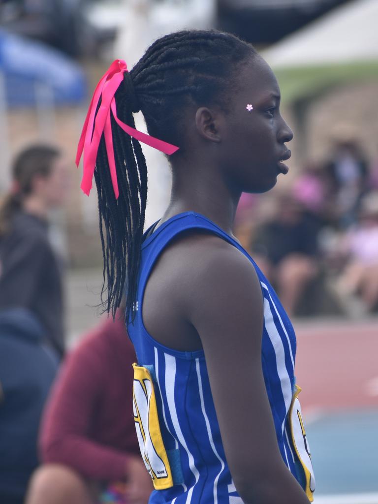 On court at the Cap Coast Junior Netball Carnival at the Barmaryee Multi Sports Precinct, Yeppoon, on August 11, 2024. Photo: Pam McKay