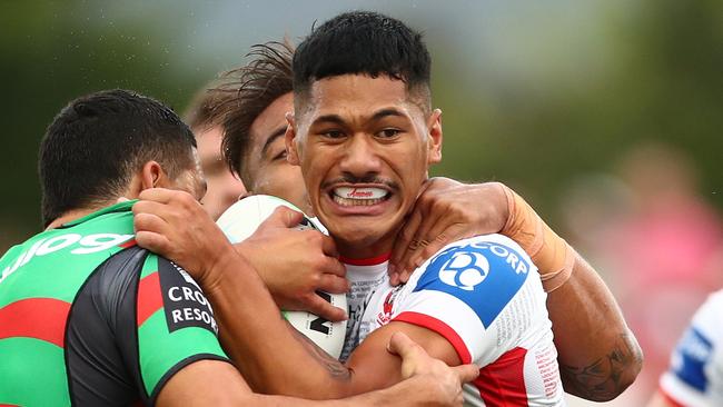 Junior Amone played 54 games for St George Illawarra. Picture: Mark Metcalfe/Getty Images