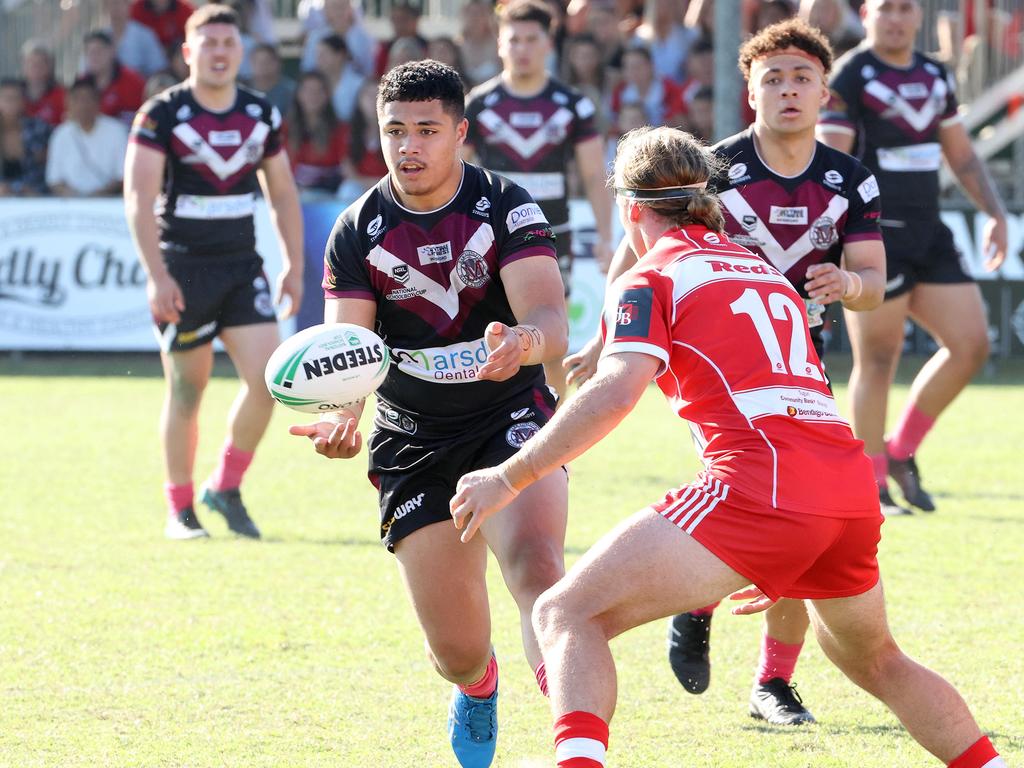 Palm beach Currumbin SHS v Marsden SHS, Wynnum Manly Leagues Club. Picture: Liam Kidston